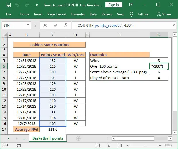 Excel Countif More Than A Number