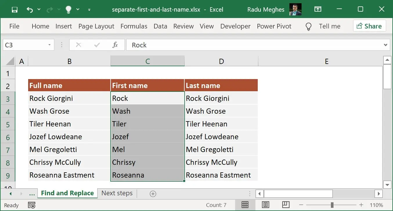 how-to-separate-first-name-middle-name-and-last-name-in-excel-using-formula