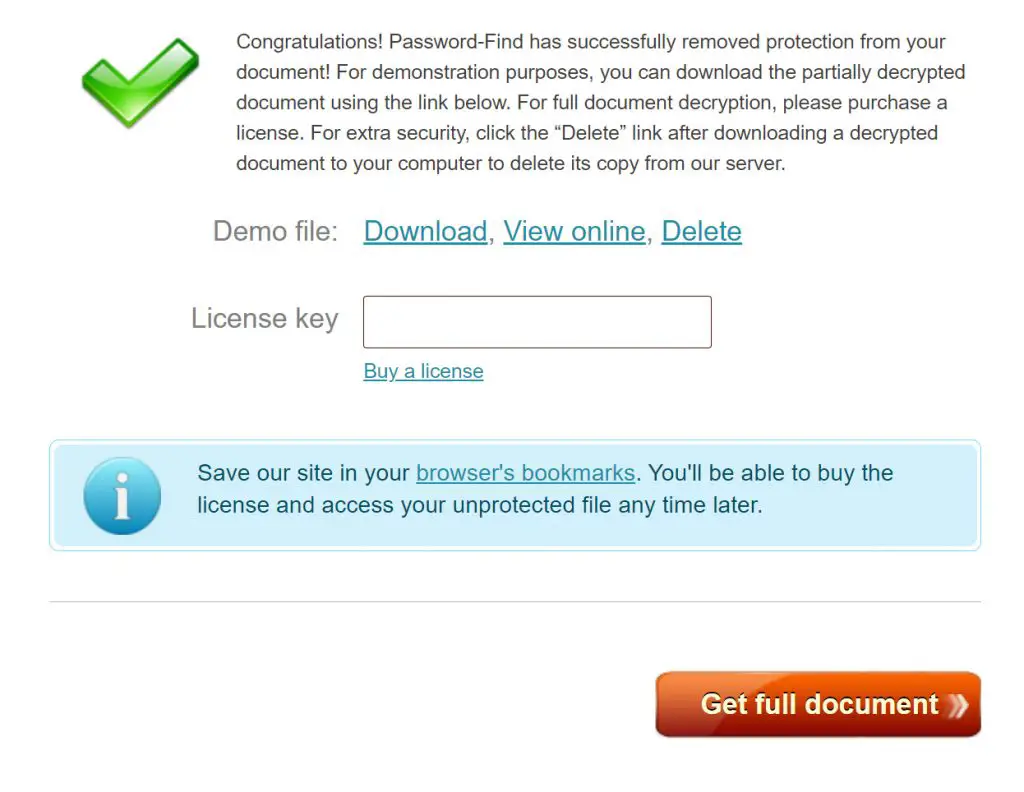 Download the password free file